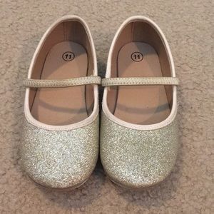 Gold Glitter Flats